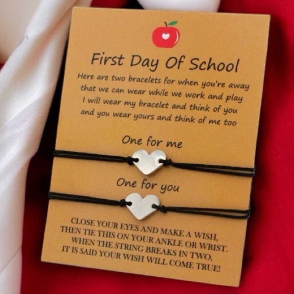 First Day of School Bracelet Set - Celebrate Togetherness! 🎉 NWT